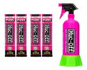 Punk Powder Bike Cleaner MUC-OFF 20609 (4 pack) with Bottle for Life