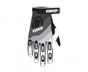 MX gloves YOKO TWO black/white/grey XL (10)