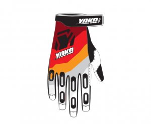 MX gloves YOKO TWO schwarz/weiss/rot XL (10)