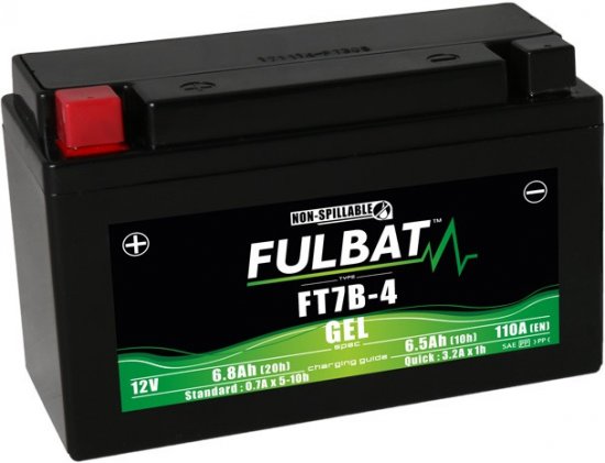 Werkaktivierte Motorradbatterie FULBAT FT7B-4 SLA (YT7B-4 SLA)