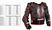 Body protector EM55 Junior Black/red EMERZE Size 2 years