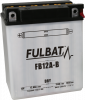 Konventionelle Motorradbatterie (mit Säurepackung) FULBAT FB12A-B  (YB12A-B) Acid pack included