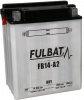 Konventionelle Motorradbatterie (mit Säurepackung) FULBAT FB14-A2  (YB14-A2) Acid pack included