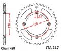 Aluminium-Ketten Rad JT JTA 217-50 50T, 428