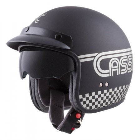 Jet helmet CASSIDA OXYGEN RONDO black matt / silver S
