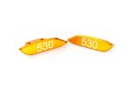 Base caps for OEM rear mirrors PUIG 7511O gold Paar