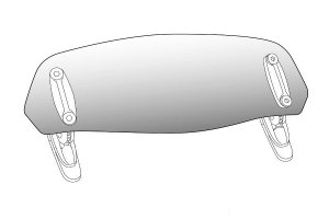 Multiadjustable visor PUIG clip-on getönt