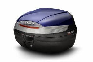 Top case with color cover SHAD SH37 blau